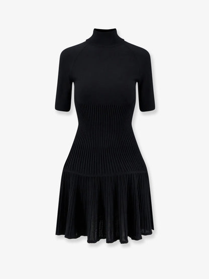 ALAÏA - Crinoline wool blend short dress