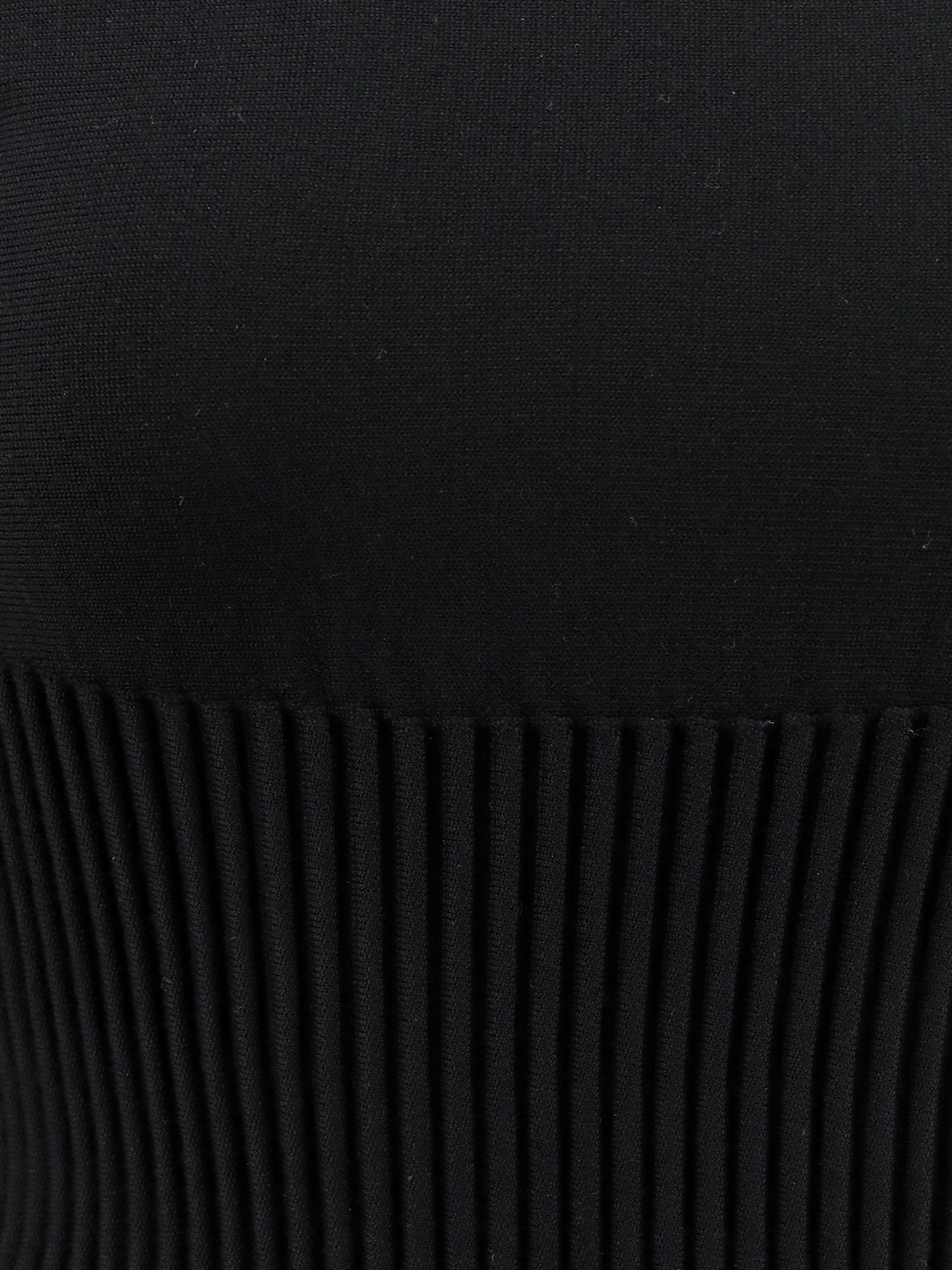 Alaia Crinoline wool blend short dress - Noir Alaia