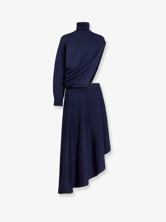 Alaia Cut Out Virgin Wool Dress