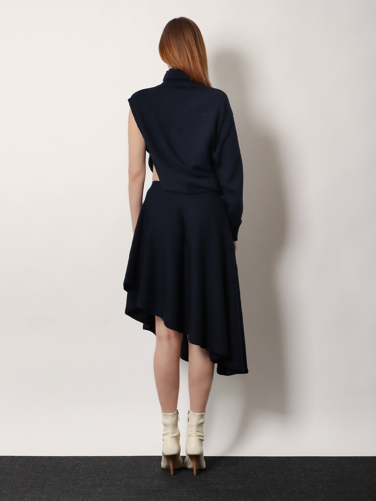 Alaia Cut-Out virgin wool dress - Minuit