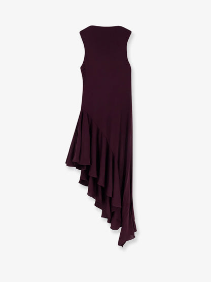 Alaia Long Asymmetrical Viscose Dress