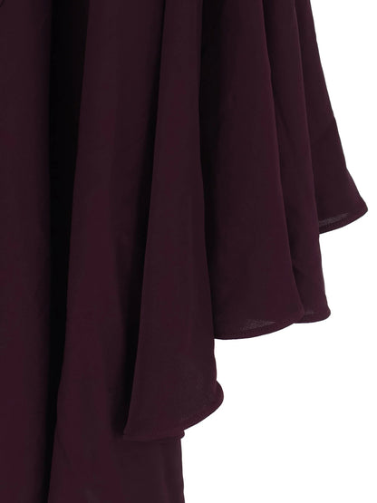 Alaia Long Asymmetrical Viscose Dress