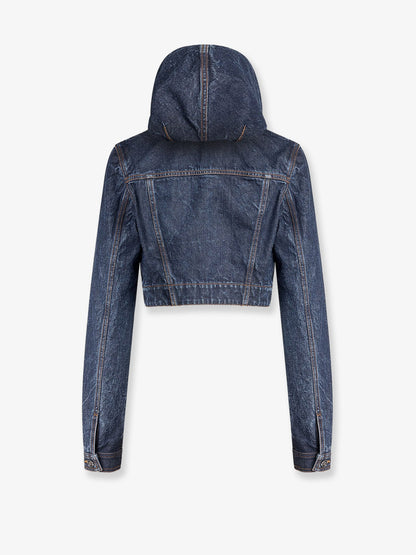 Alaia Hooded Denim Jacket