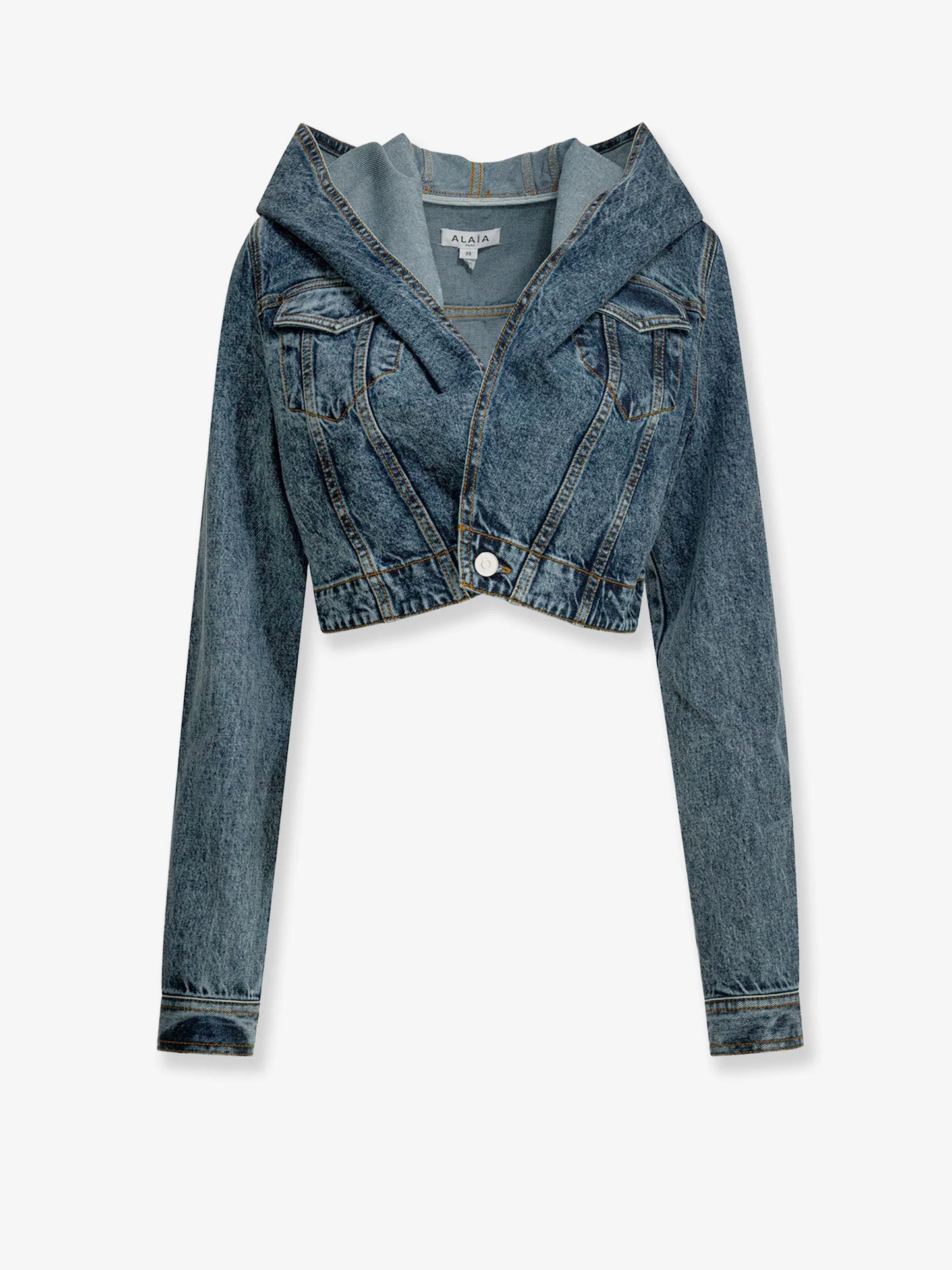 Alaia Hooded Denim Jacket