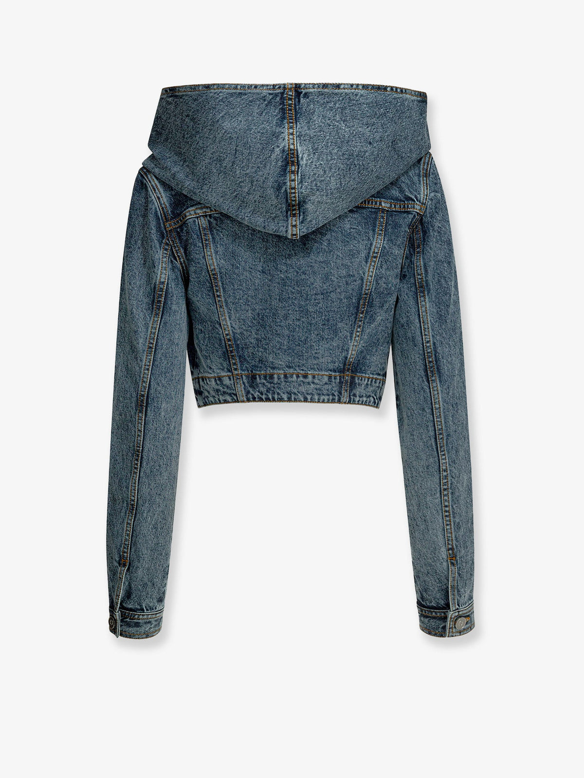 Alaia Hooded denim jacket - Bleu Neige