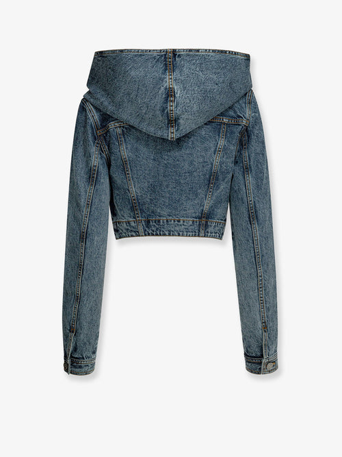 Alaia Hooded denim jacket - Bleu Neige