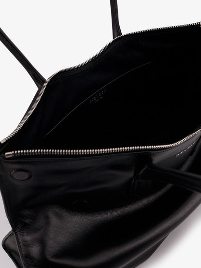 Alexander Mcqueen Manta Leather Shoulder Bag With All Over Metal Details