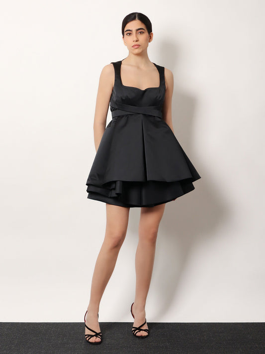 Alexander McQueen Taffetà dress - Black