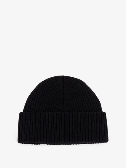 Ami Paris Virgin Wool Hat With Embroidered Logo On The Front