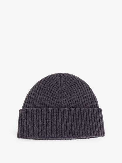 Ami Paris Virgin Wool Hat With Embroidered Logo On The Front