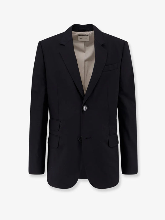 Ami Paris Single Breasted Virgin Wool Blazer