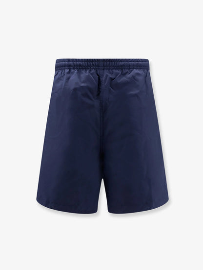 Ami Paris Nylon Swimsuit With Tone On Tone Logo Patch