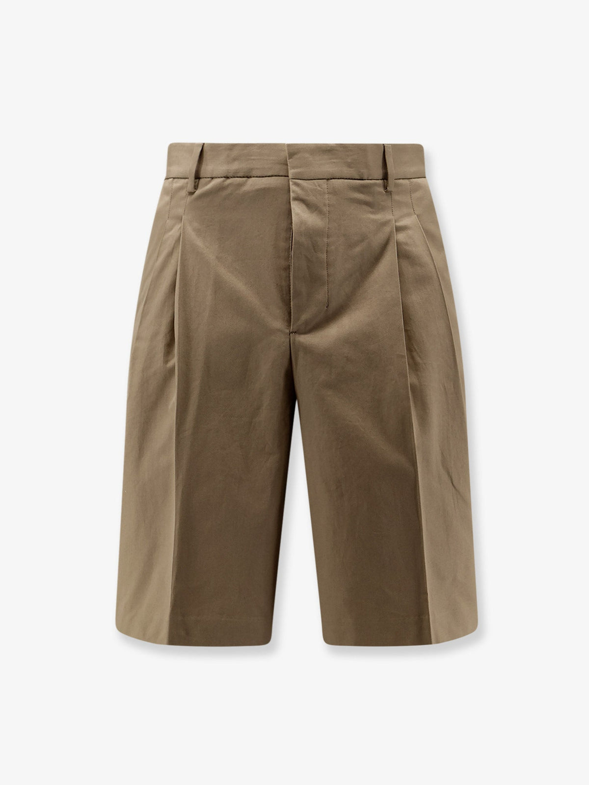 Ami Paris Virgin wool shorts - Beige Taupe