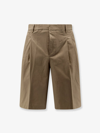 Ami Paris Virgin wool shorts - Beige Taupe