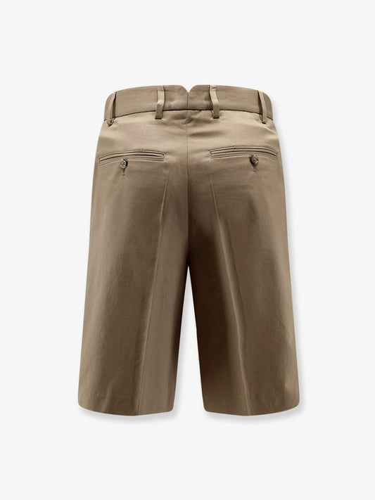 Ami Paris Virgin wool shorts - Beige Taupe