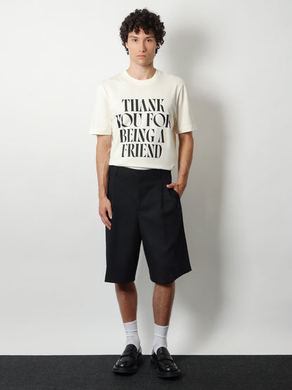 Ami Paris Virgin wool shorts - Noir