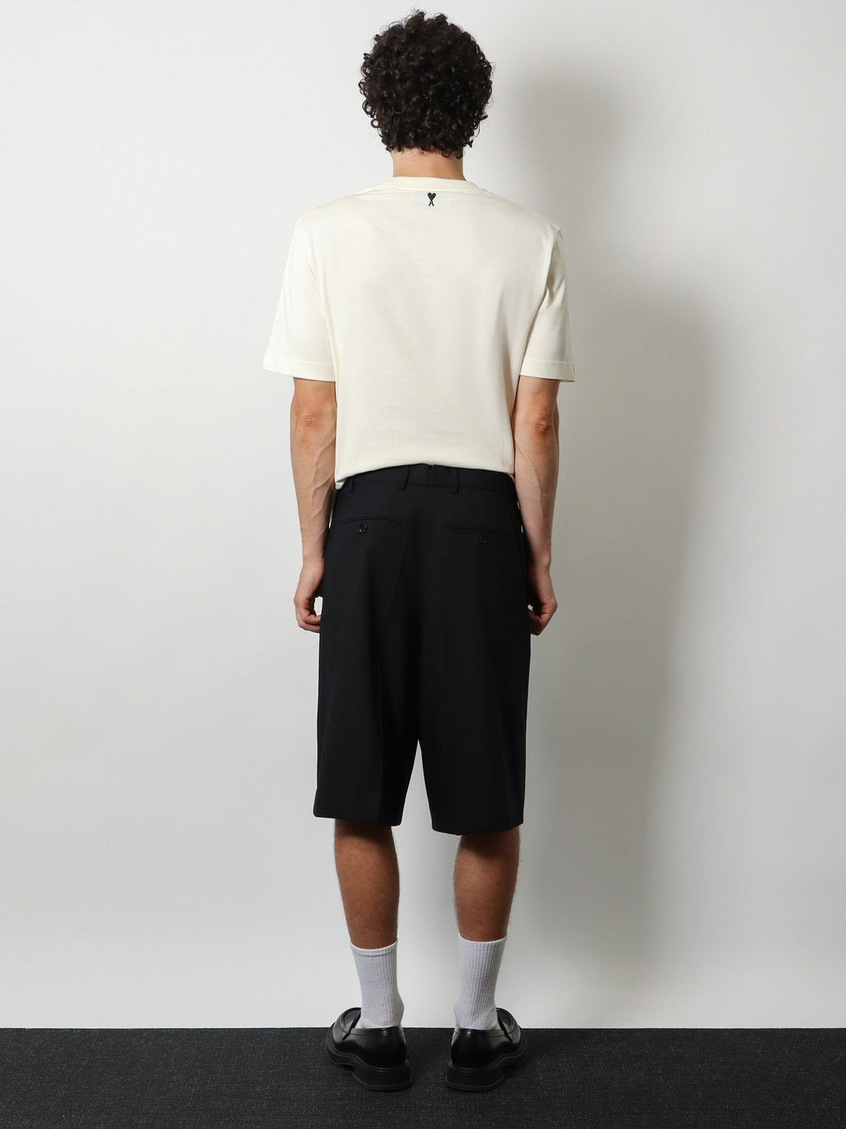 Ami Paris Virgin wool shorts - Noir
