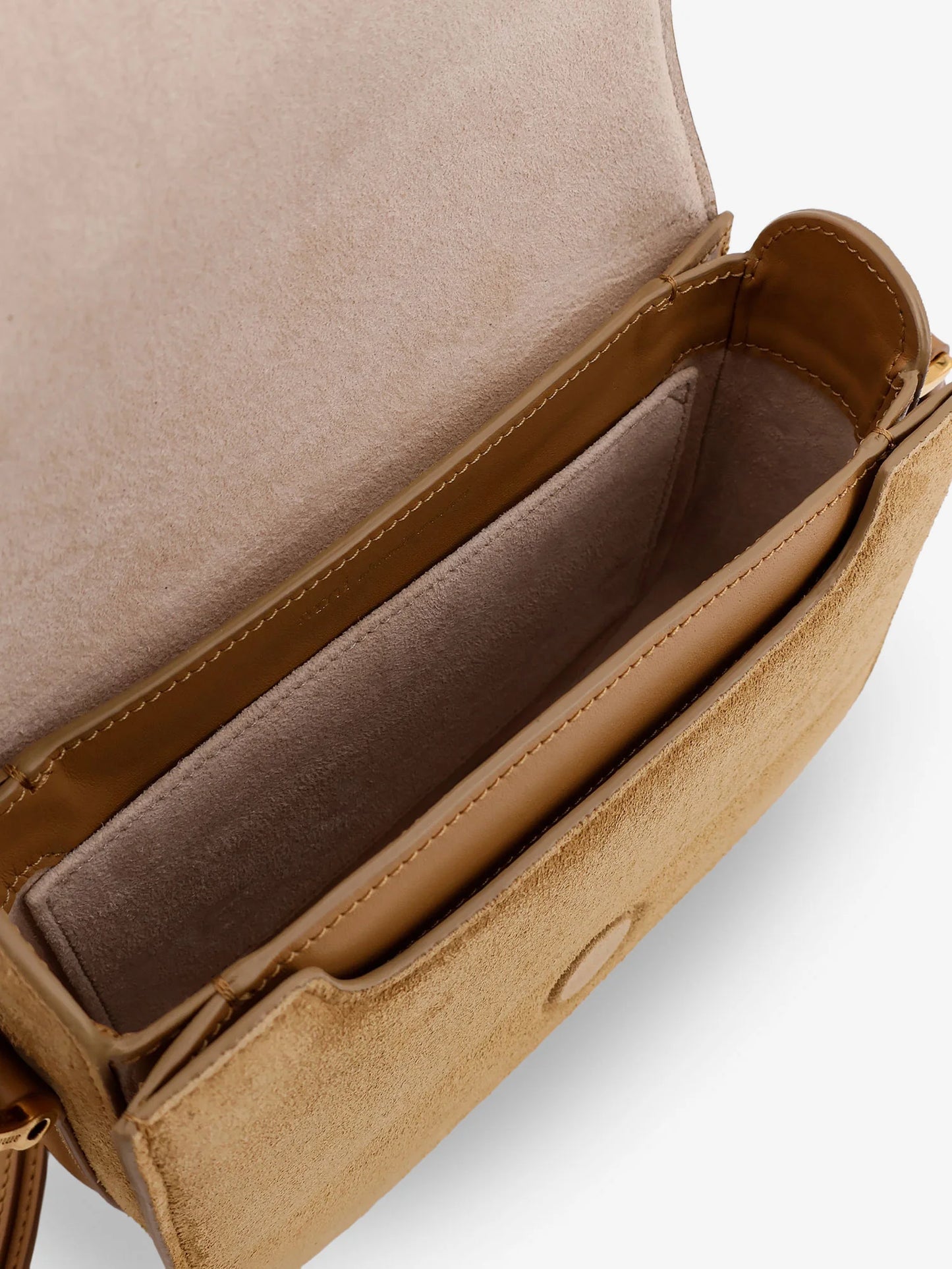 Ami Paris Leather Shoulder Bag With Metal Logo On The Front