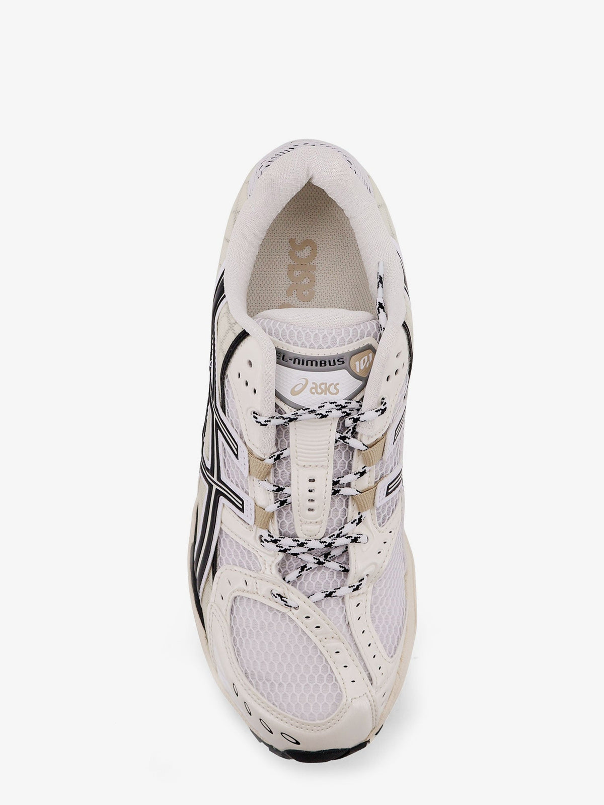 Asics Gel Nimbus 10.1 mesh sneakers with logo on the side - White/Ivory