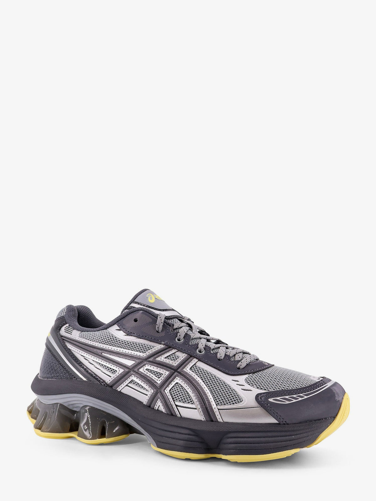 Asics Gel-Kinetic mesh sneakers with contrasting inserts - Fluente Gravel/Carbon