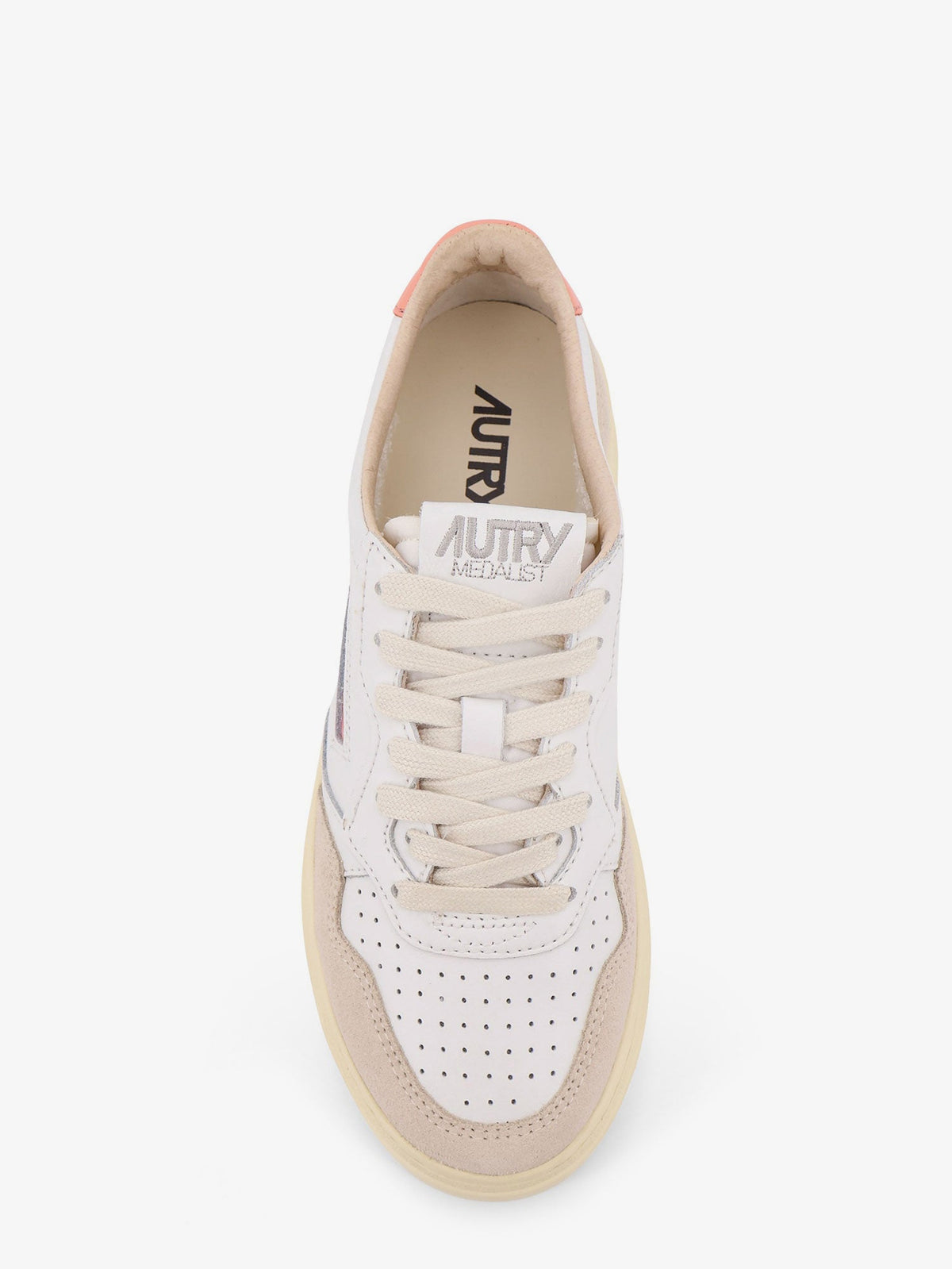 Autry Medalist leather sneakers - Bianco Pesca