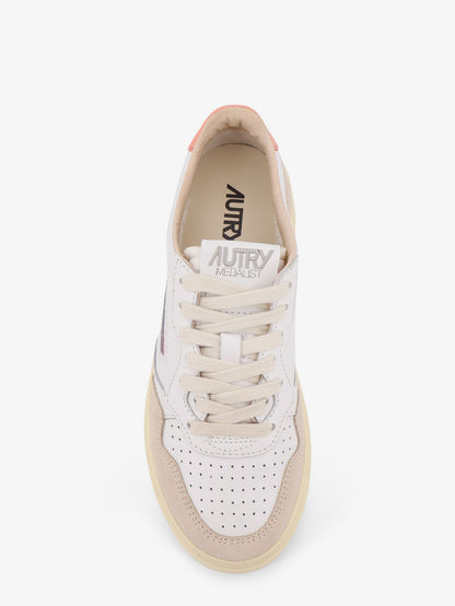 Autry Medalist leather sneakers - Bianco Pesca