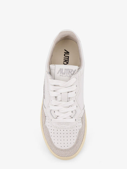 Autry Medalist Low leather sneakers - Bianco Grigio