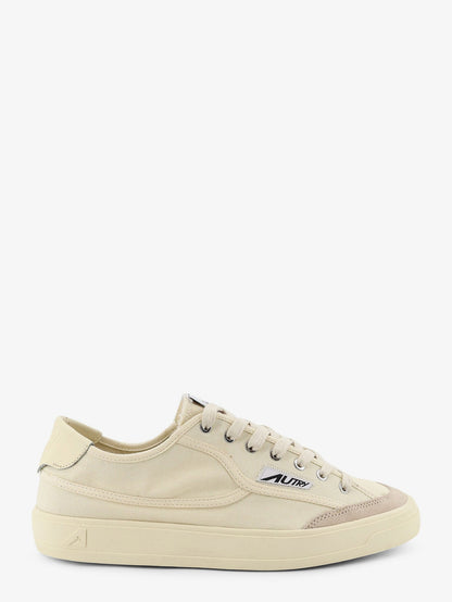 Autry Windscape canvas sneakers with side logo label - Cream