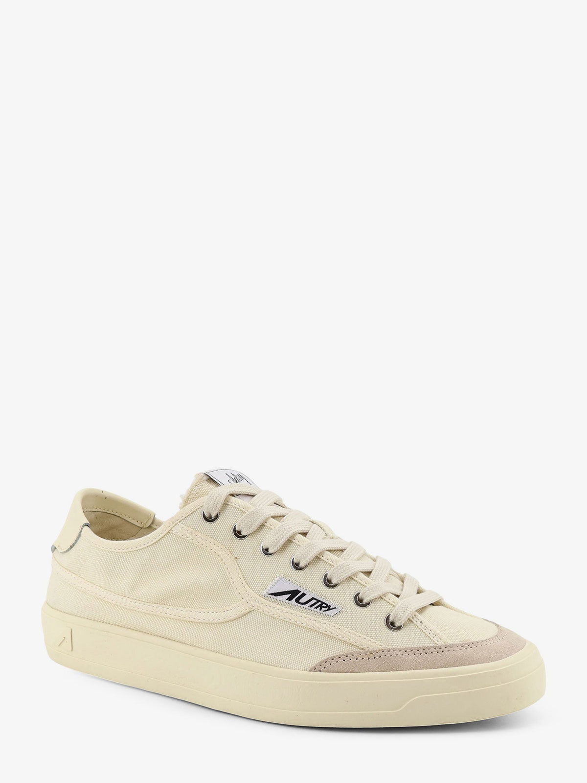 Autry Windscape canvas sneakers with side logo label - Cream