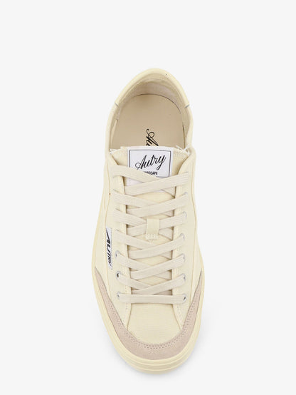 Autry Windscape canvas sneakers with side logo label - Cream