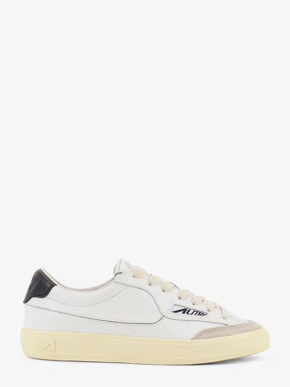 Autry Windscape leather sneakers with suede insert - Whiteblack