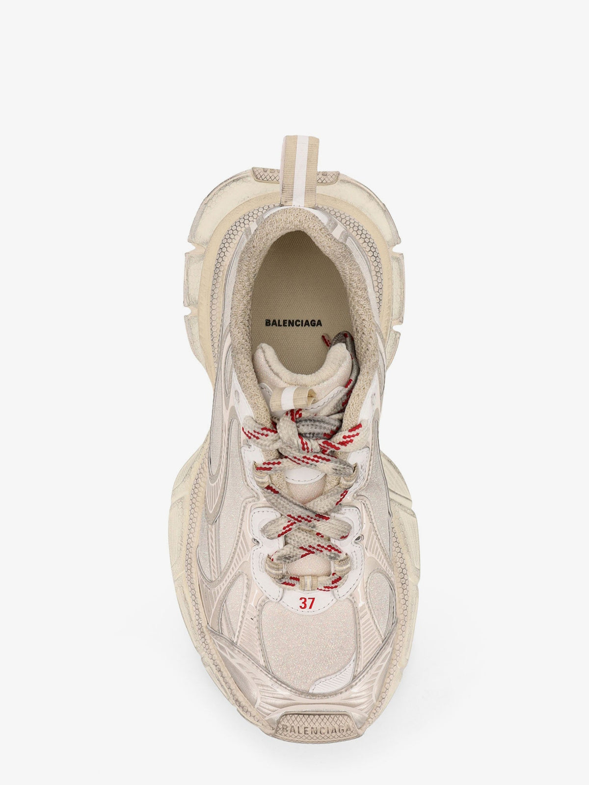 Balenciaga 3XL mesh sneakers - Beige Mix / Red