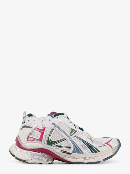 Balenciaga Runner low-top mesh sneakers - Wht/Dk Green/Blu/Pnk