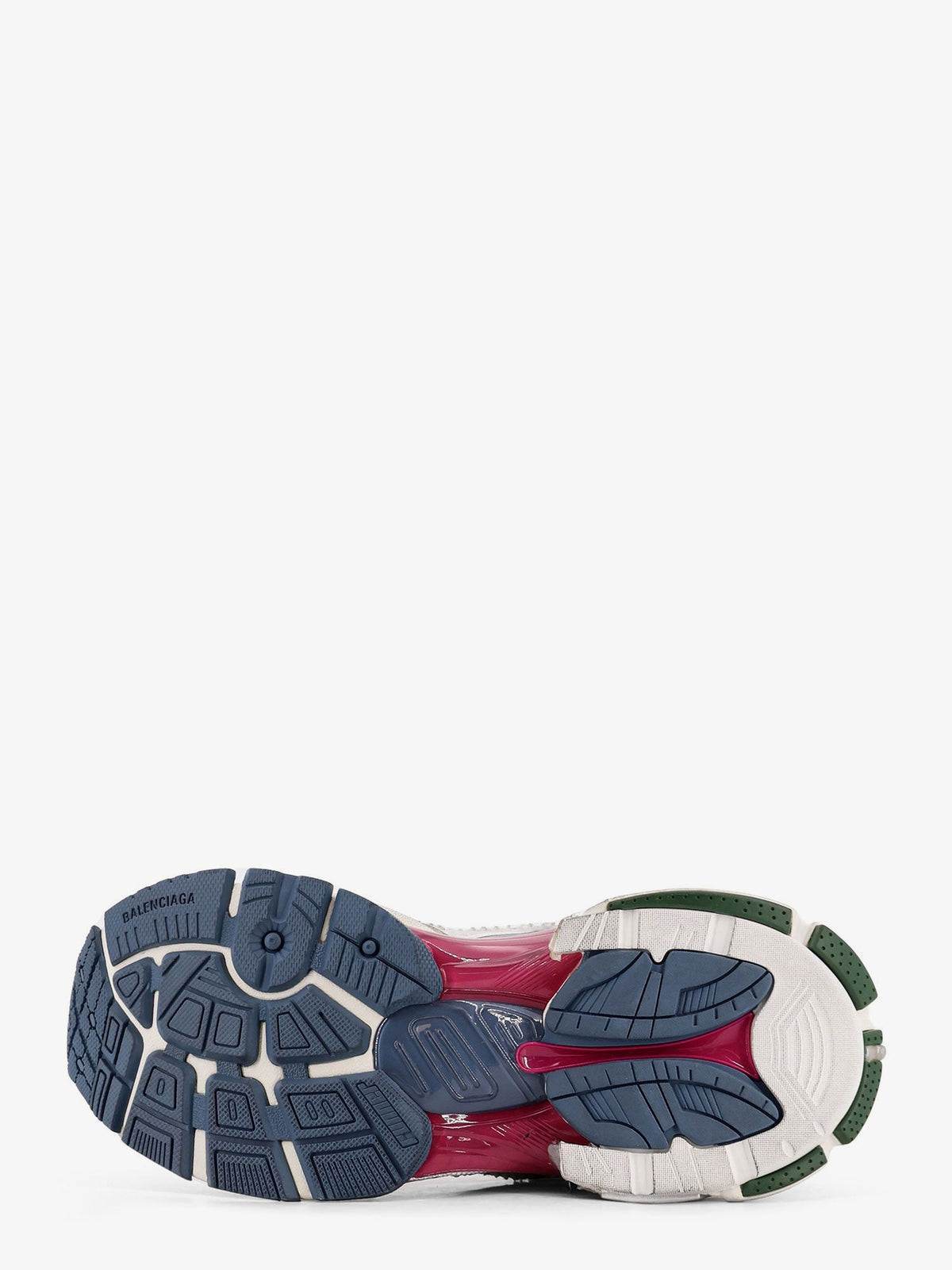 Balenciaga Runner low-top mesh sneakers - Wht/Dk Green/Blu/Pnk