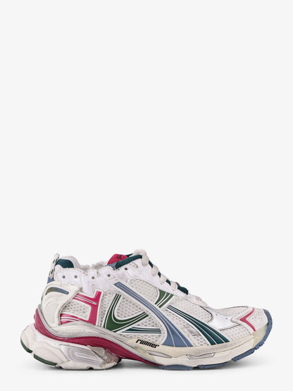 Balenciaga Runner low-top mesh sneakers - Wht/Dk Green/Blu/Pnk