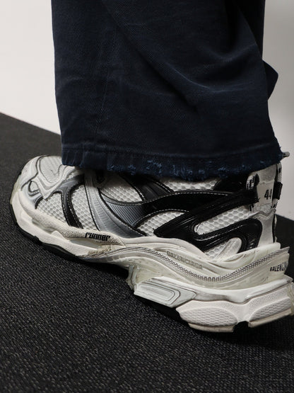Balenciaga Mesh and nylon Runner 2 sneakers - White / Black