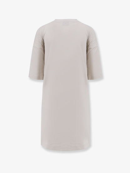 Balenciaga Cotton jersey Semi fitted short dress - Dirty White