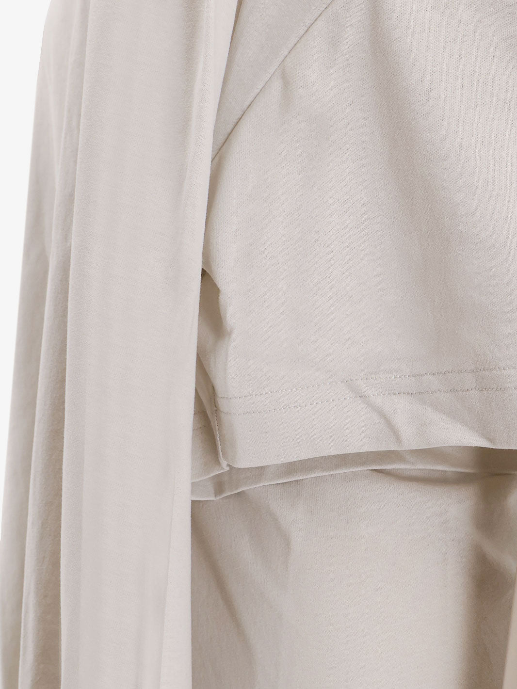 Balenciaga Cotton jersey Semi fitted short dress - Dirty White