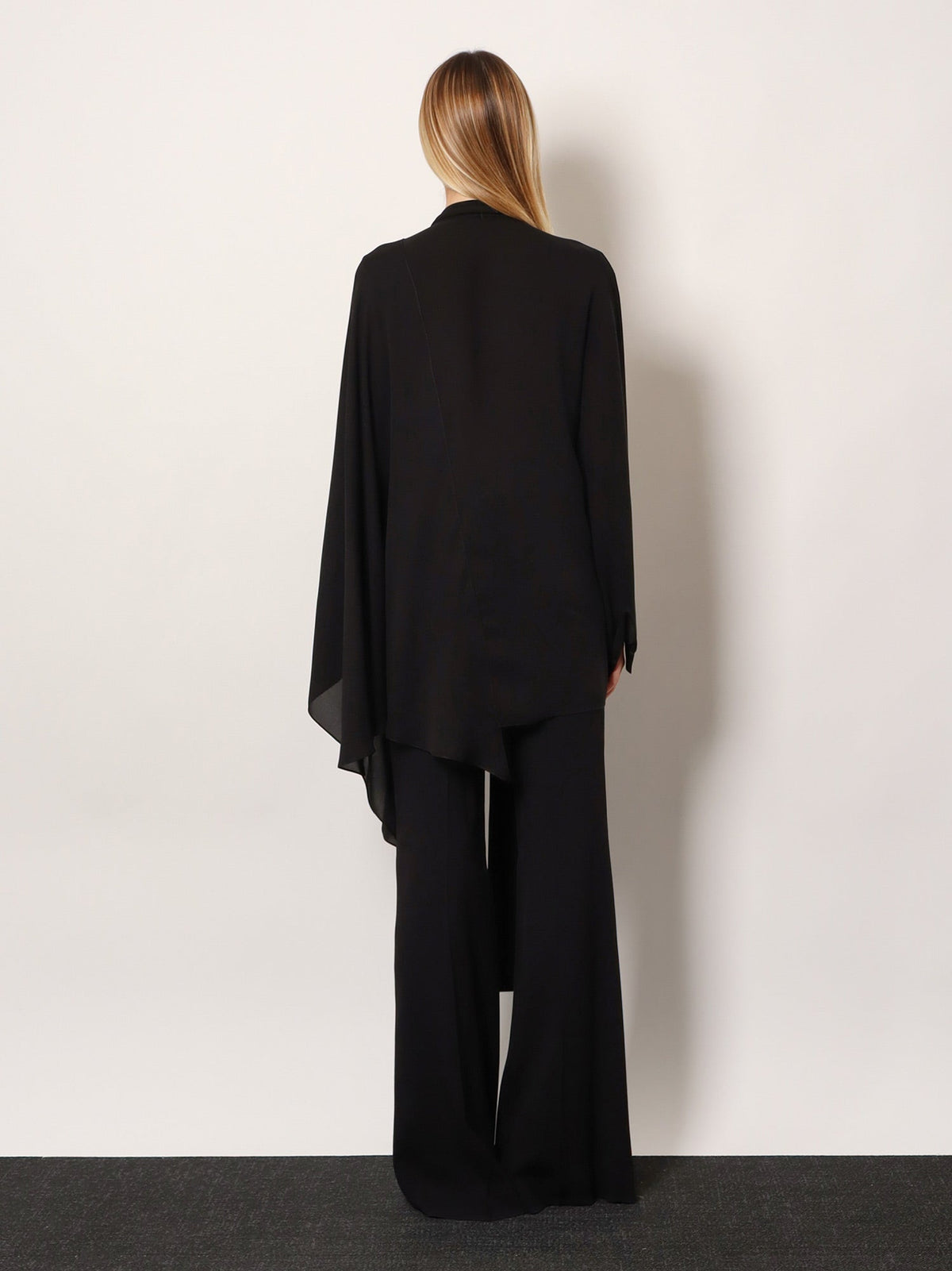 Balenciaga Silk shirt with bow - Nero