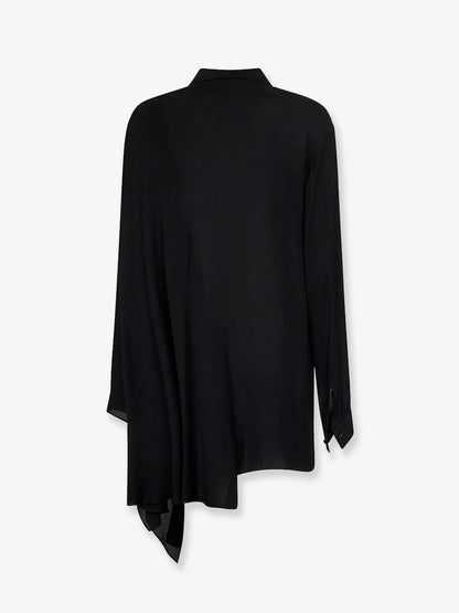 Balenciaga Silk shirt with bow - Nero
