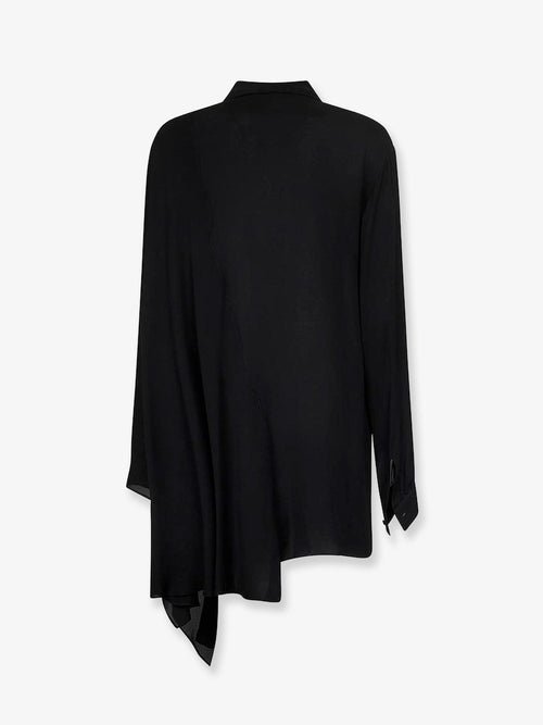 Balenciaga Silk shirt with bow - Nero