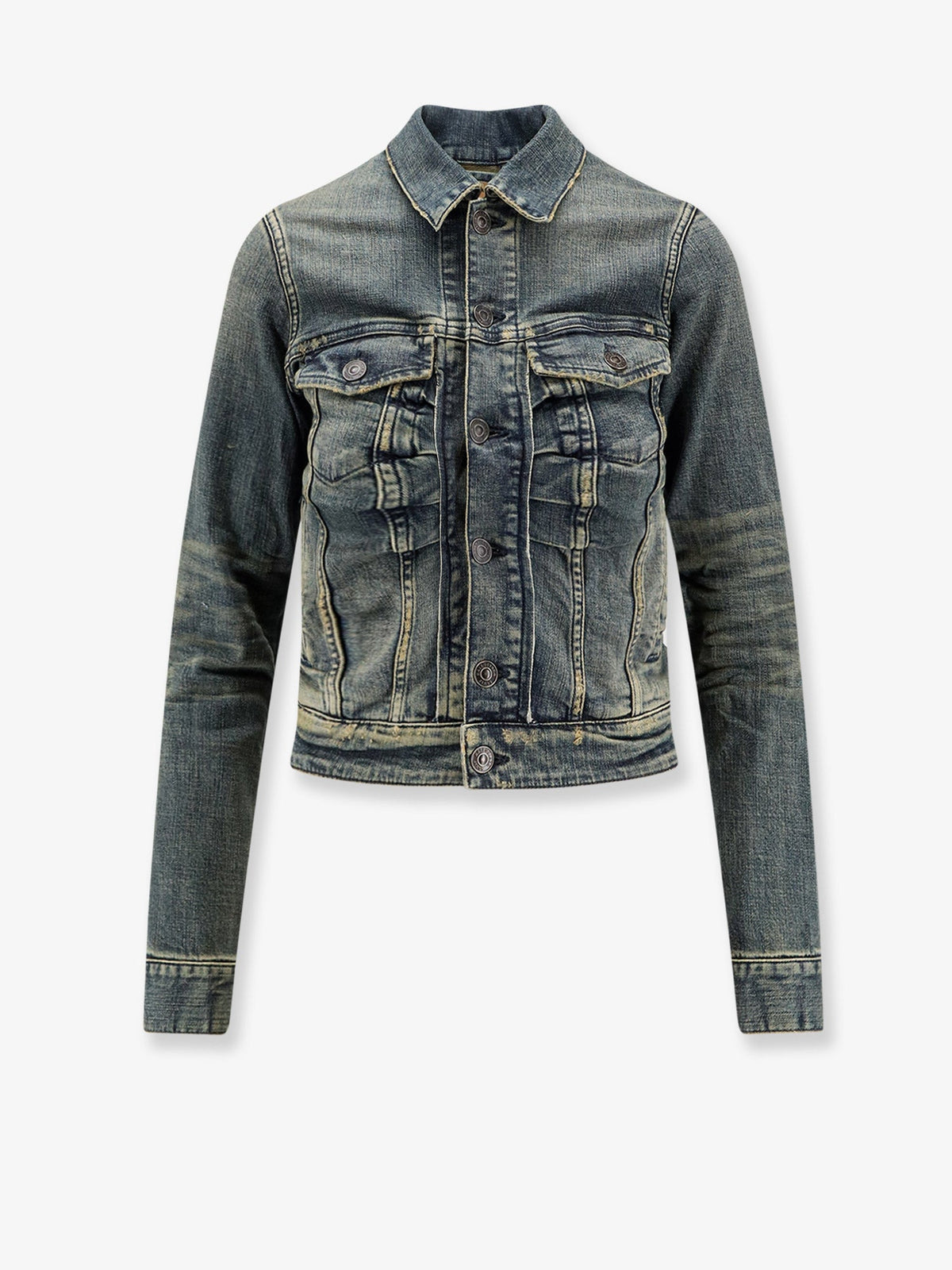 Balenciaga Denim Jacket - Blu Verde Petrolio