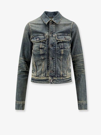 Balenciaga Denim Jacket - Blu Verde Petrolio