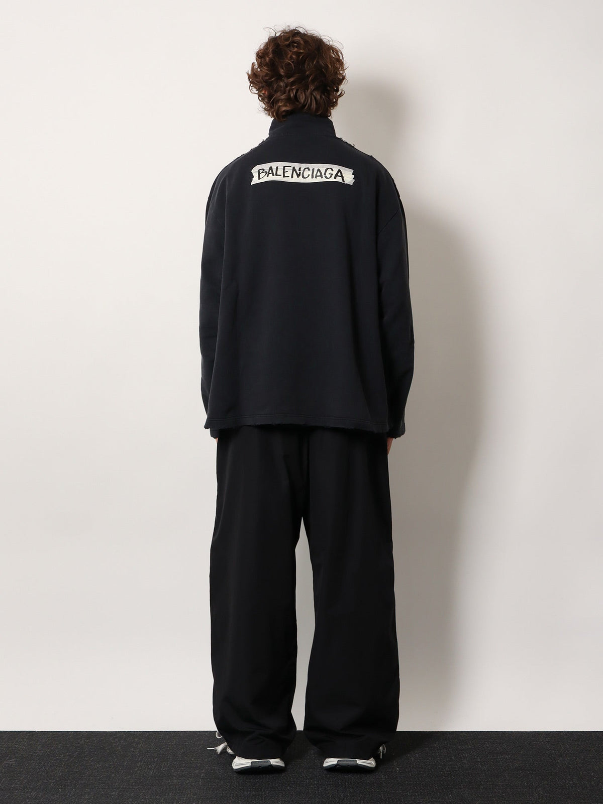 Balenciaga Cotton sweatshirt - Faded Washed Black