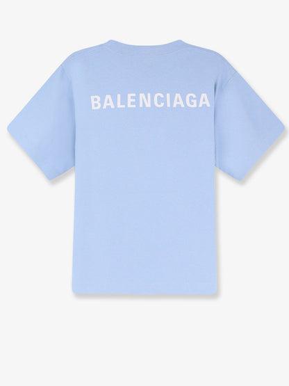 Balenciaga Cotton t-shirt - Light Blue/White