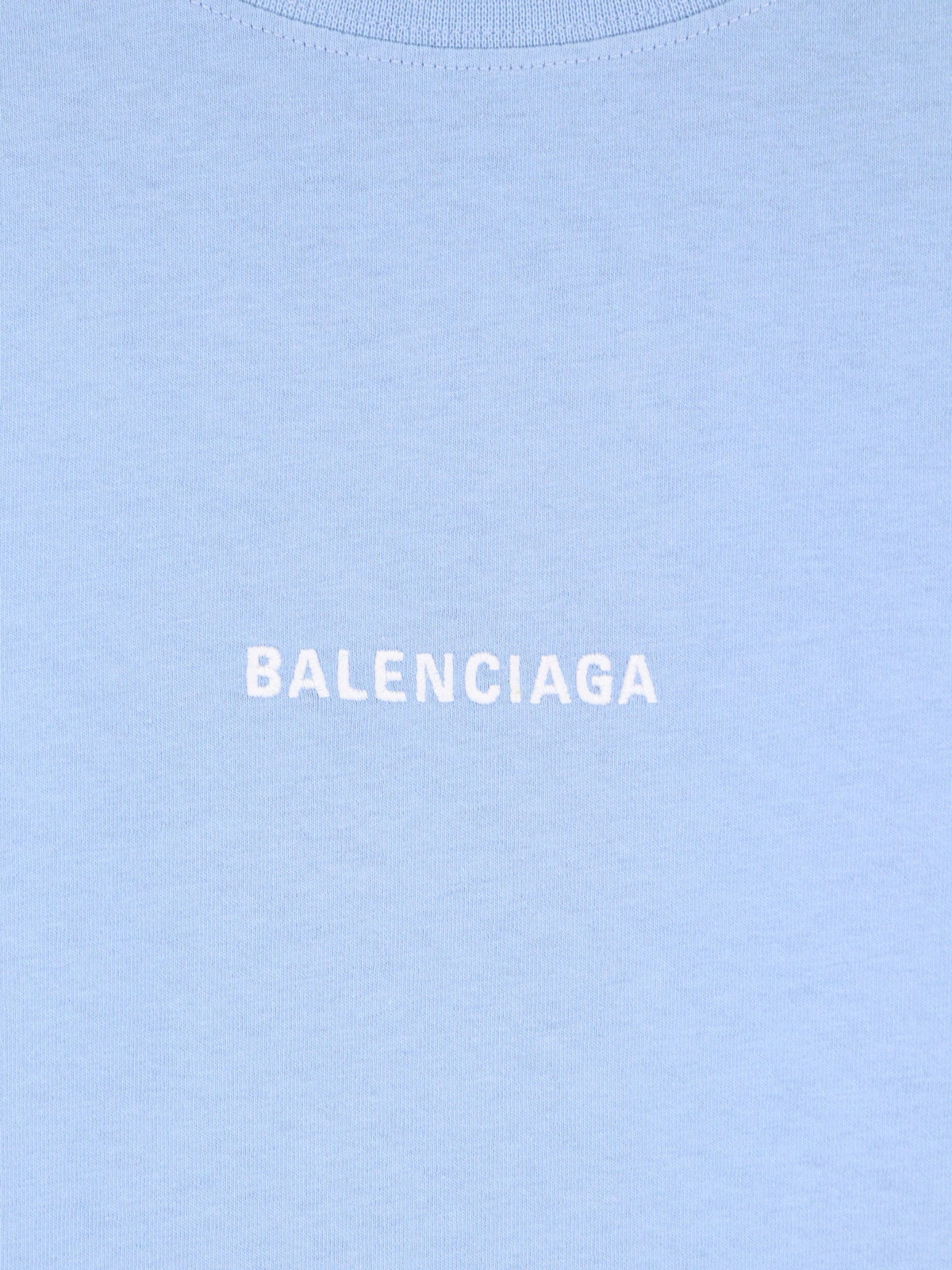 Balenciaga Cotton t-shirt - Light Blue/White