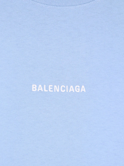 Balenciaga Cotton t-shirt - Light Blue/White