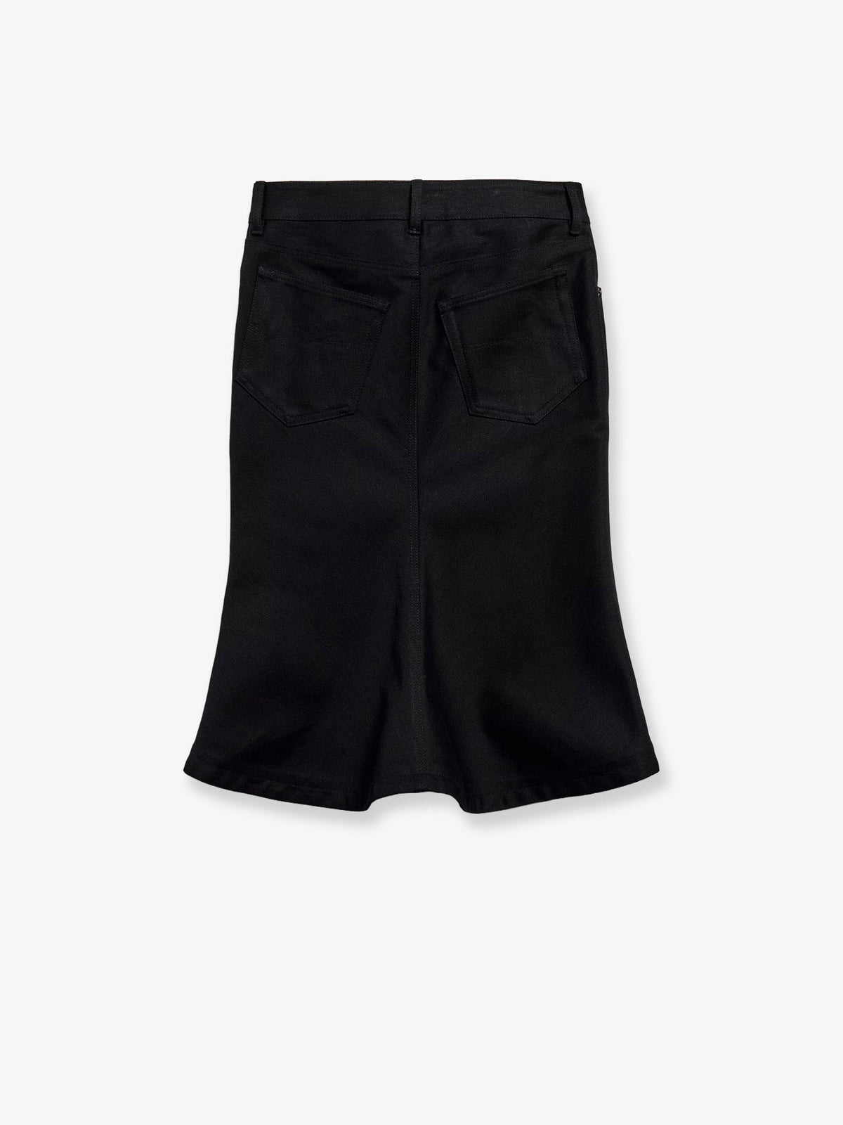 Balenciaga Cotton Midi Skirt - Black
