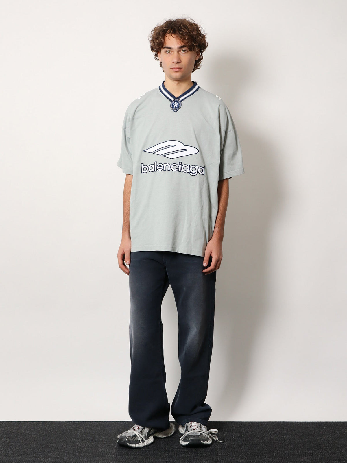 Balenciaga Cotton jeans - Navy/Dirty Dark Blue