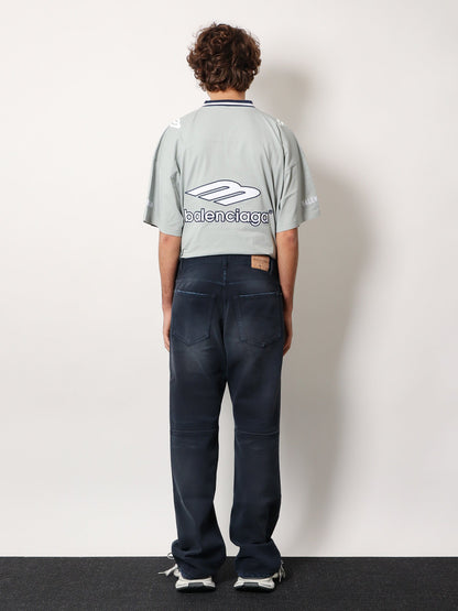 Balenciaga Cotton jeans - Navy/Dirty Dark Blue